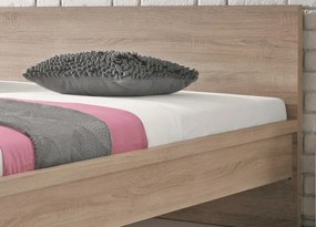 Posteľ Malmö 140x200 cm, dub sonoma