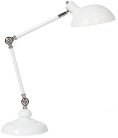 Moderná biela stolná lampa na čítanie alebo písanie MERAMEC  Beliani