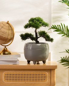 PLASTOVÝ KVETINÁČ BOTANICA SADA 2KS 30X24 CM+23X18,5 CM SIVÁ