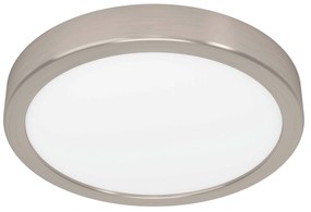 EGLO LED stropné stmievateľné osvetlenie FUEVA 5, 17W, teplá biela, 21cm, okrúhle, strieborné