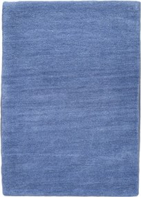 Asra, Ručne všívaný kusový koberec Asra wool modrá, 60x110, modrá, obývacia izba