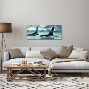 Obraz - Kosatky (120x50 cm)
