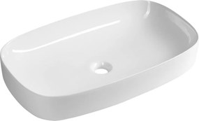 Sapho Sapho, MATTEO keramické umývadlo na dosku 65x40cm, biela, 3064-KL