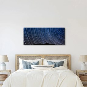 Obraz nočných hviezd a oblohy (120x50 cm)