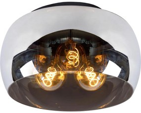 Lucide 45101/40/65 - Stropné svietidlo OLIVIA 3xE27/40W/230V pr. 40 cm čierna