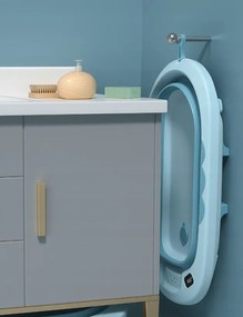 Skladacia detská vanička VAIANA Premium s poduškou - viac farieb modrá