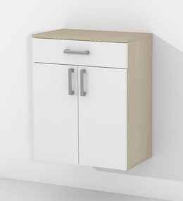 Nabytekmorava Kúpeľňová skrinka K24 farba korpusu: Dub sonoma tmavý, farba dvierok: Dub sonoma tmavý