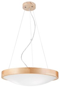 Lamkur Luster na lanku NATURAL SLIM 3xE27/60W/230V ø 47 cm borovica LA41575