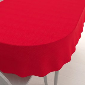 Biante Oválny bavlnený saténový obrus ST-010 Sýto červený 120x200 cm