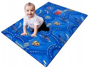 Detský koberec CARS modrý
