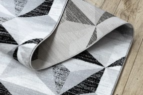 Behúň ARGENT - W6096 trojuholníky 3D sivý / čierny