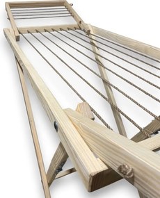Drevený sušiak na bielizeň skladací – voľne stojací, veľký, svetlý