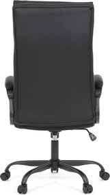 Kancelárske kreslo PEDRO — ekokoža, čierna
