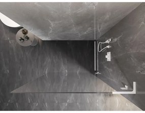 Mexen Lunar L, sprchová stena pravá 70 x 200 cm, 8mm číre sklo, biely profil, 830L-070-000-20-00-P