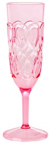 rice Pohár na šampanské Acrylic Swirly Embossed Pink