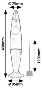 Rabalux 76107 - LED Lávová lampa LOLLOPOP 3 LED/25W/230V