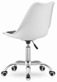 Bielo-čierna kancelárska stolička PANSY