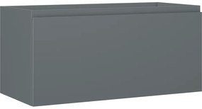 Mexen Orio, kúpeľňová skrinka 100 cm, 1 zásuvka, grafitová matná, 91A10-10047-1-BF66