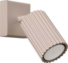 Bodové svietidlo Karbon, 1x tmavobéžové hliníkové tienidlo, (možnosť polohovania)