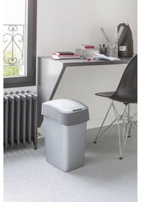 Sivý odpadkový kôš Curver Pacific, 45 l