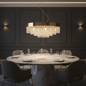 Toolight Toolight, stropné svietidlo 60cm, 16xG9, APP1787-16CP, zlatá, OSW-04058