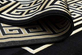 Koberec GLOSS 6776 86 Styl, greek - čierny, zlatý