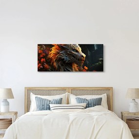Obraz - Drak (120x50 cm)