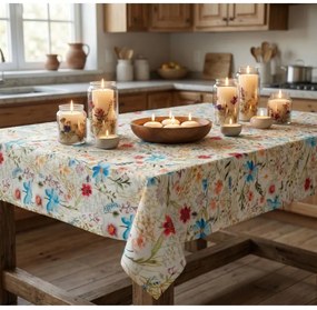 Obrus na stôl Aurelin EMI, priemer 150 cm okrúhly