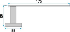 Rea Til, držiak na toaletný papier, zlatá matná, REA-88047