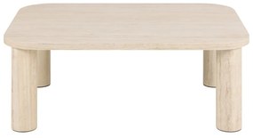 Béžový konferenčný stolík v dekore mramoru 75x100 cm Solano – Actona