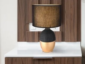 Stolná lampa Valentino, čierna/zlatá%