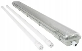 ECOLIGHT Hermetické svietidlo 120 cm + 2x žiarivky PREMIUM - studená biela