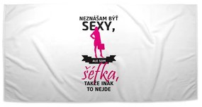 Sablio Uterák Neznášam byť sexy, ale som Šéfka - 30x50 cm