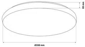 LED Kúpeľňové stropné svietidlo PIRIUS LED/17W/230V pr. 33 cm IP44