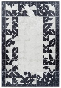 Kusový koberec Fiesta 4307 black, 160x230, čiernobiela, chodba / predsieň, Ayyildiz