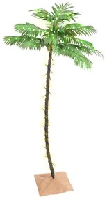 vidaXL LED strom s dizajnom palmy 96 teplých bielych LED 108 cm