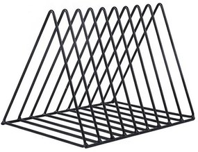 Držiak na časopisy Alvin, čierna