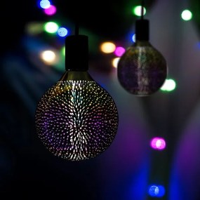 LED 3D Dekoračná žiarovka FILAMENT G125 E27/4W/230V 3000K