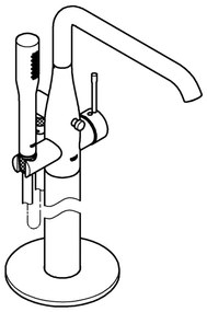 GROHE 23491001 - Vaňová batéria ESSENCE 277 mm lesklý chróm