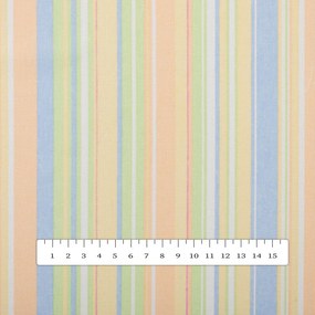 Biante Bavlnený behúň na stôl Sandra SA-734 Pastelovo farebné pásiky 20x140 cm