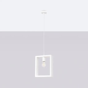 Sollux SL.1312 - Luster na lanku ARIES 1xE27/15W/230V buk/biela