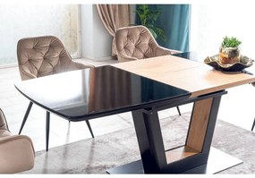 SIGNAL MEBLE Jedálenská stolička CHERRY MAT VELVET, čierny mat/zelená 75