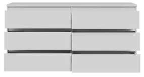 Komoda MAO s zásuvkami, biela