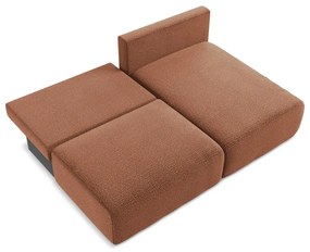 Rozkladacia/s úložným priestorom rohová pohovka v tehlovej farbe (pravý roh) Kalena – Makamii