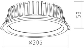 APLED - LED Podhľadové RONDO WOODLINE LED/12W/230V 4000K pr. 20 cm jaseň masív