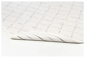 Biely vzorovaný obojstranný koberec Narma Vao, 140 × 200 cm