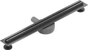 Mexen Flat 360° Slim sprchový žľab 60 cm, brúsený grafit, 1E41060