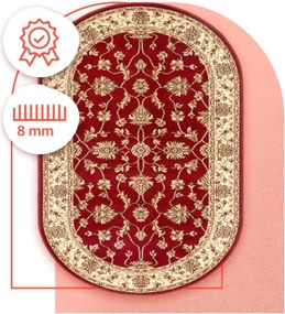 Koberec Agnella Standard Begonia bordový ovál