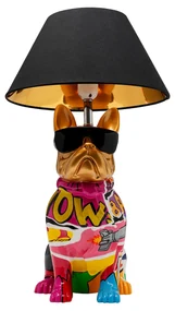 Graffiti Dog stolová lampa viacfarebná