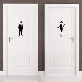 Samolepka Ambiance Elegant Restroom, 25 × 25 cm